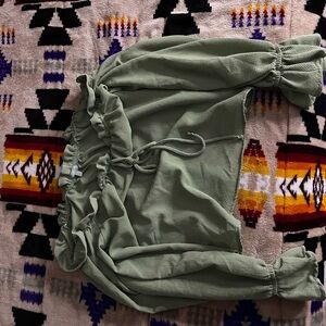 Charlotte Tilbury Green Crop Top